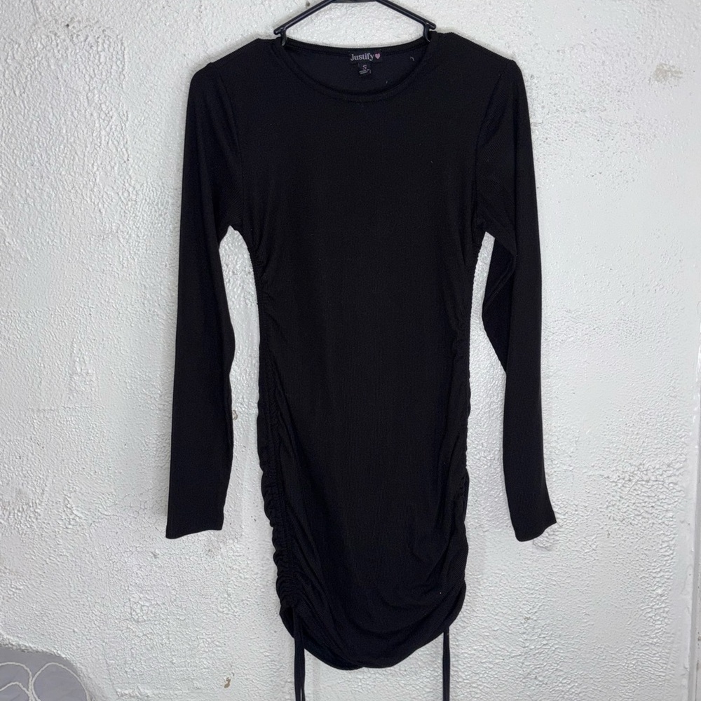 Justify Women's Black Long Sleeve Dress